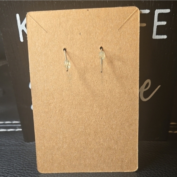 Silver and Black 'BOO' Earrings - Picture 2 of 2